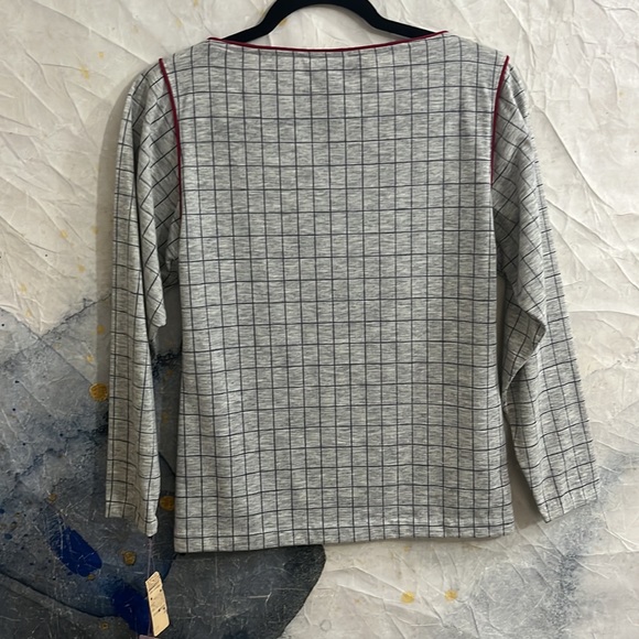 NWT Vintage Evelyn De Jonge checkered top sz S - Picture 7 of 8